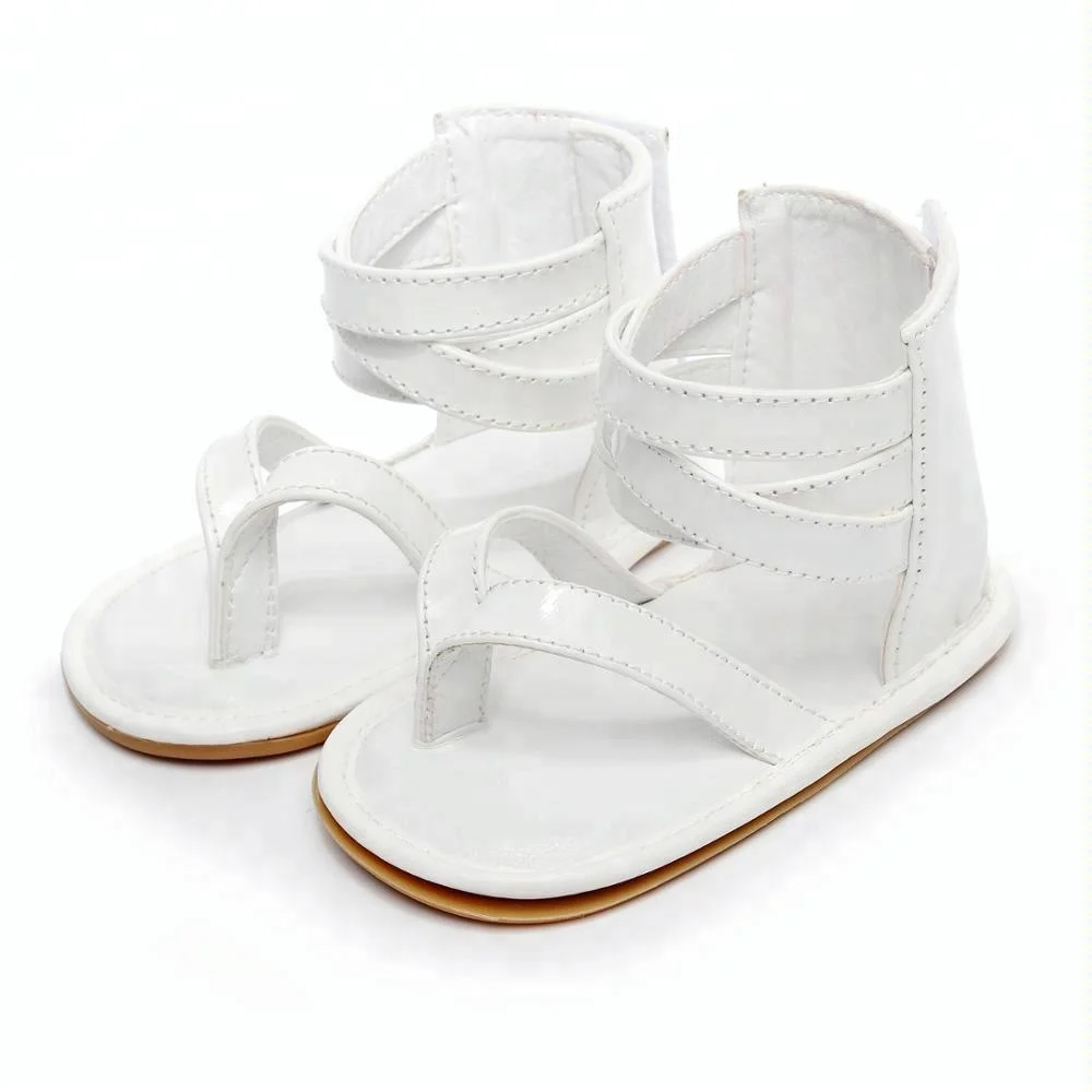 wholesale gladiator Baby Girl Sandals rubber sole leather Baby Shoes