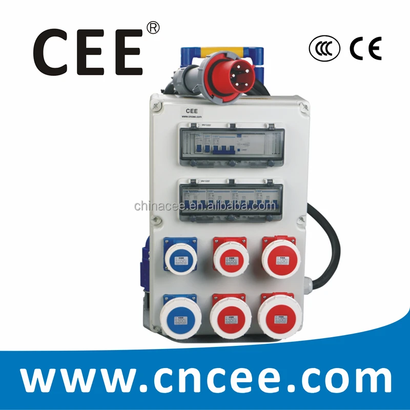 CEE-10 industrial plug socket combination unit, OEM & ODM electrical Distribution Box Distribution Board