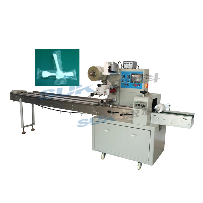 Pillow ice cream spoon packing machine