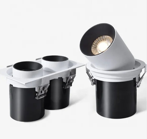 LED telescopic ceiling lamp for household apparel shop engineering special double-headed elephant trunk lamp