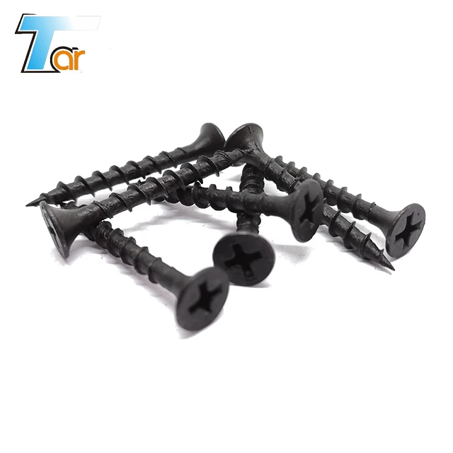 black phosphated drywall coarse thread screw Germany Manufacturer and Supplier Good Quality box packing black drywall screw