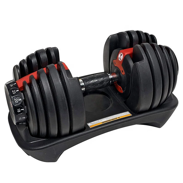 Gym Training Weight Lifting Fitness Automatic 24KG Adjustable Dumbbell