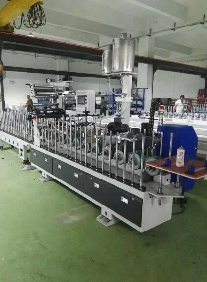 Turkey pur foil wrapping machine for window frames /door frames