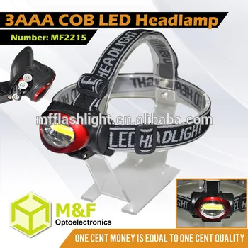 Light weight 3AAA battery operated high power led headlamp