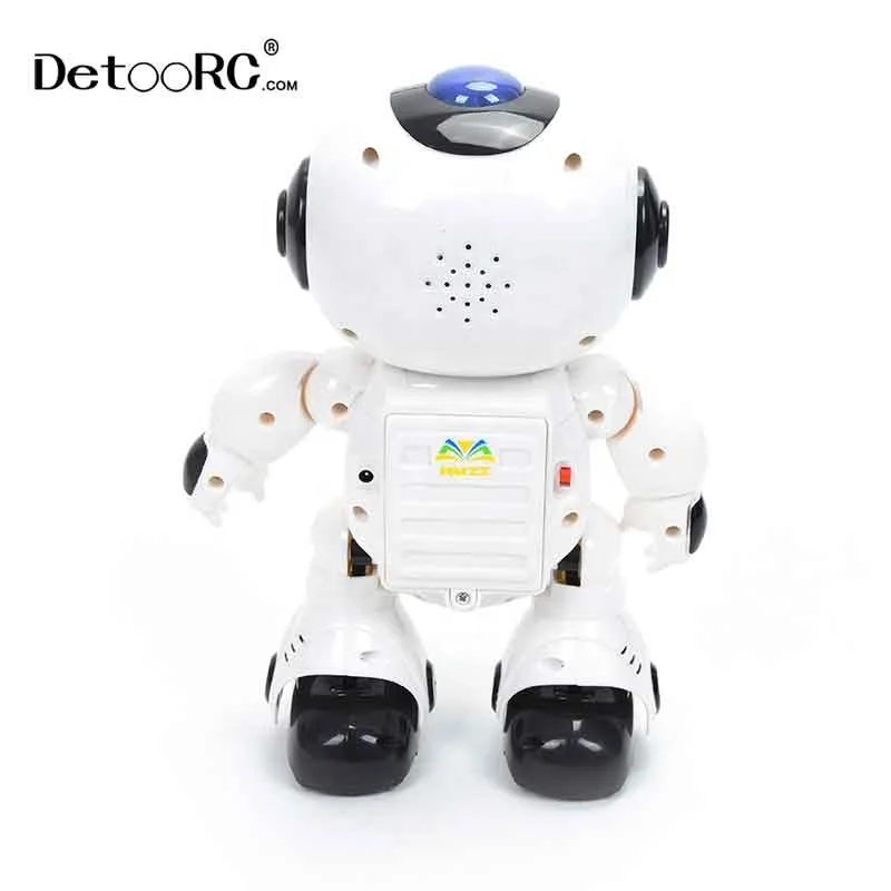 
Detoo Wholesale walking electronic robert tin rc toys Kids smart music and dancing robot toy intelligent 