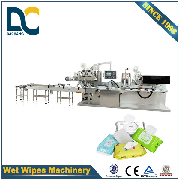 Baby wipes packing machine diaper wipes packing  and lady wipes machine servo machine