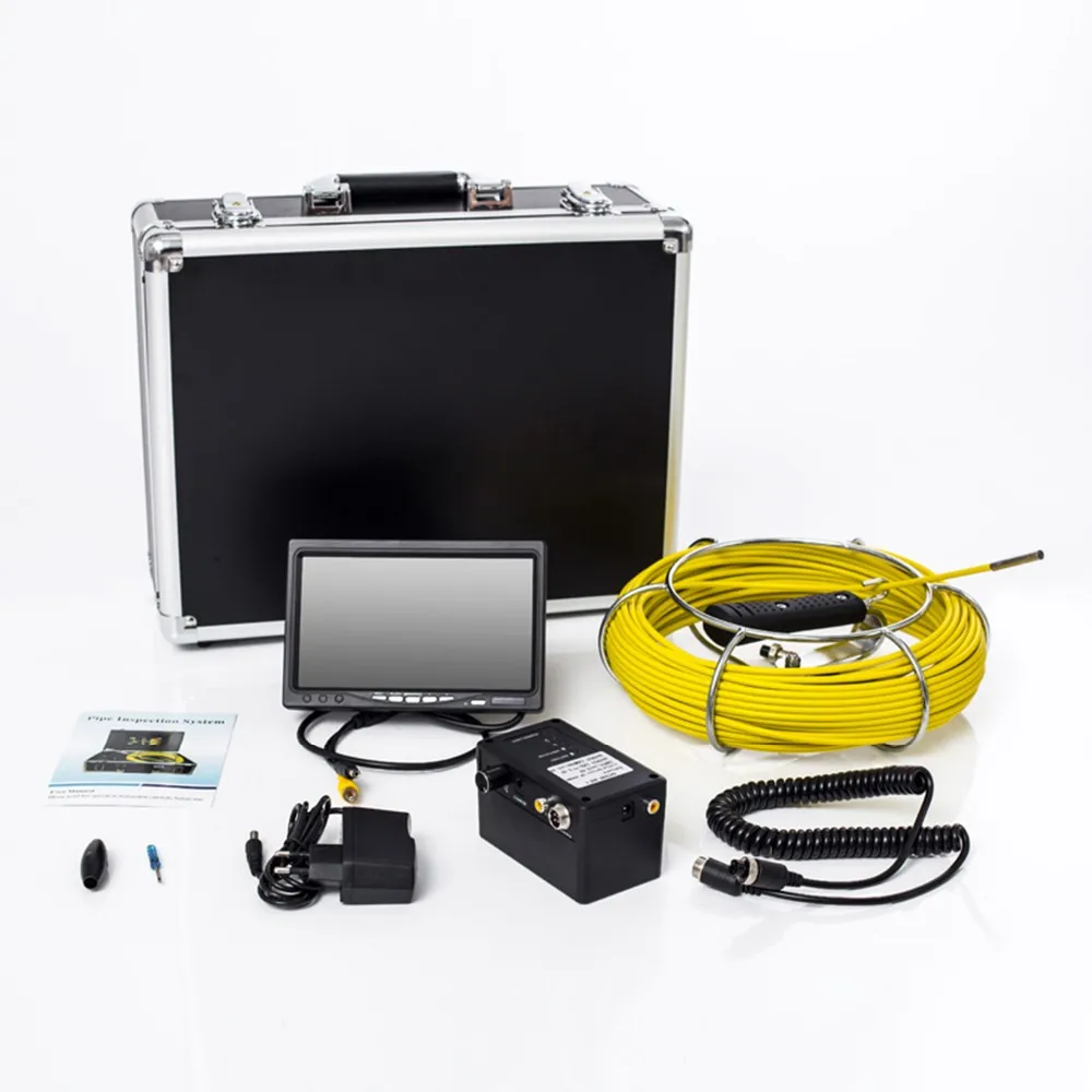 100m DVR Video Sewer Drain Pipe Duct Blocked Inspection Camera Endoscope