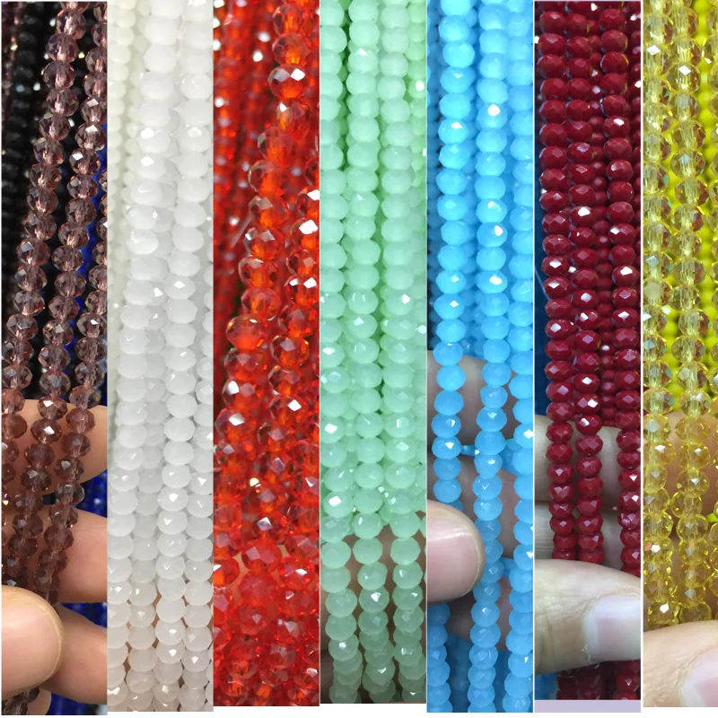 High quality faceted crystal rondelle beads all types of beads