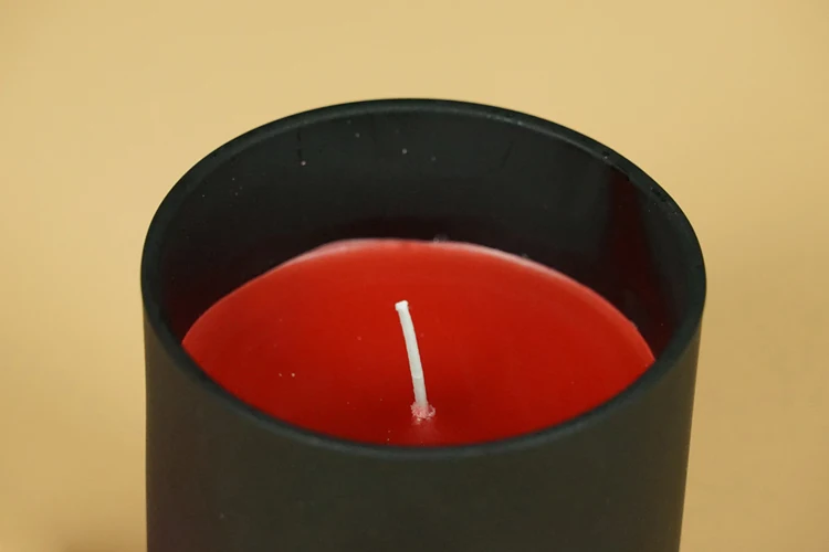  Высокоароматизированная 100% соевый воск натуральная свеча черная стеклянная банка контейнер свечи с крышкой покупка онлайн-подарка стойкий аромат