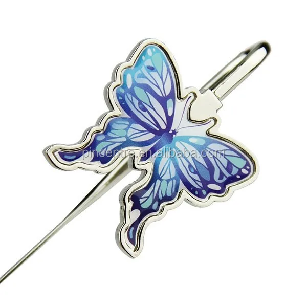 stainless steel enamel butterfly bookmark