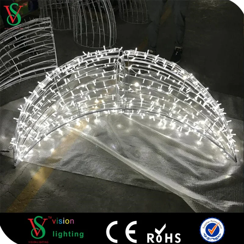 Новый Уличный коммерческий белый уличный Рождественский декоративный светодиодный светильник в форме