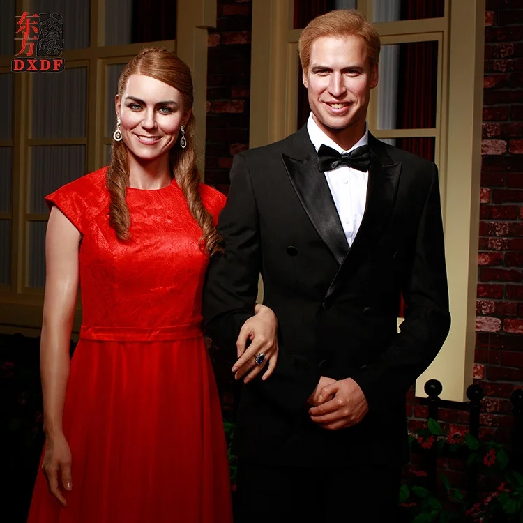 Exhibition Hyper Realistic Life Size British Royal Silicone Wax Figurine