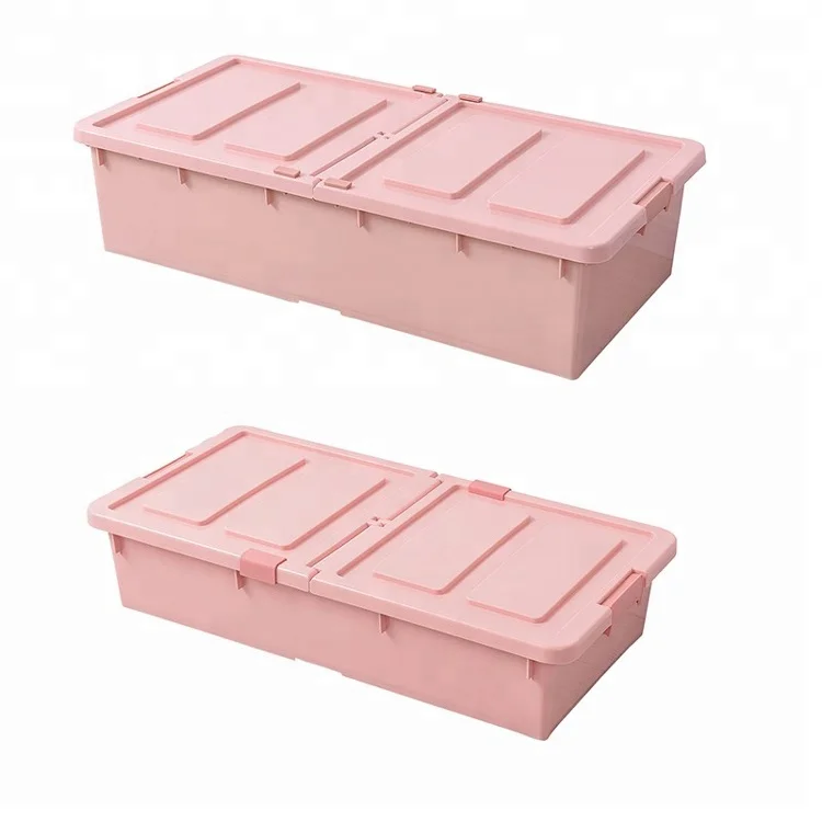 Extra Large Storage Under bed Boxes With Wheels For Comforters Blanket Bedding Duvet