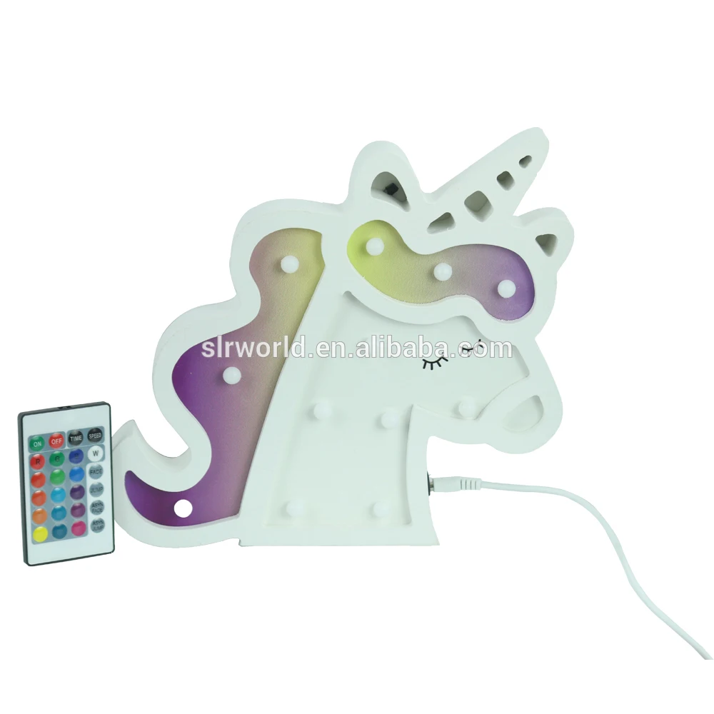 bedroom bedside lamp unicorn kids night light cartoon night light indoor lighting