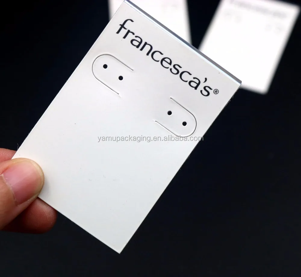 
ПВХ ламинированные бархатные серьги с держателем 