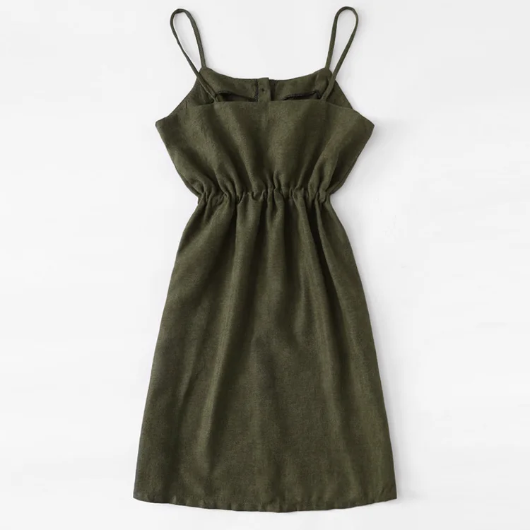 
Latest Designs Sleeveless Casual Women Summer Designer Strap Dress 