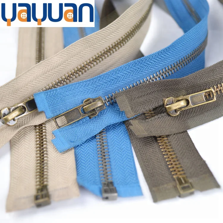 Прямая Продажа с фабрики, зеленая бронзовая открываемая молния 5 # армейское пальто, размер пальто, можно настроить