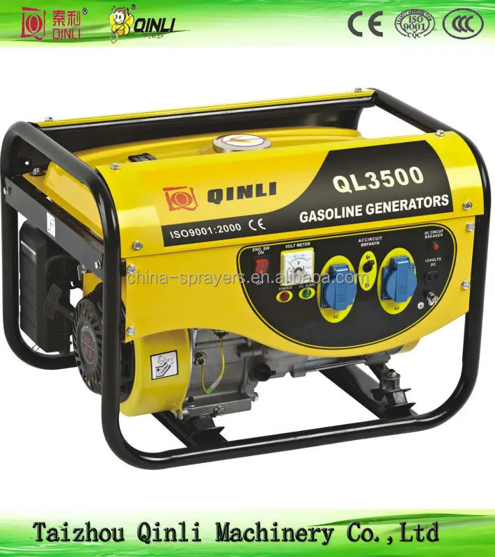 Gasoline Generator QL-3500/1KW/2KW/2.5KW/3KW/3.5KW/5KW/6KW