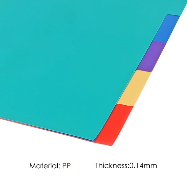 Hot Sale PP A4 Assorted Color Index Divider