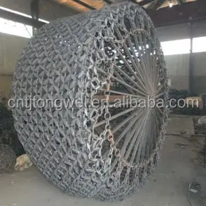 Forestry tire chain to suit Doosan DL 500 WHEEL LOADER,mining application only