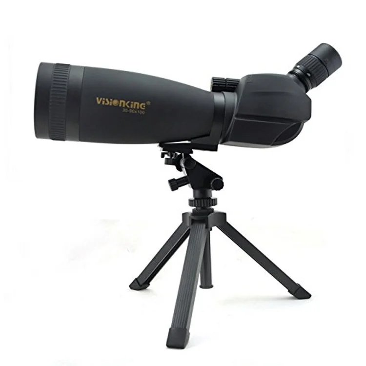 Visionking 30-90x100 Angled Spotting Scope BaK4 Waterproof Fogproof Height Adjustable Portable Travel Scope Monocular Telescope