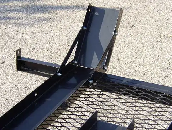 Ecocampor 3 Rails Motorcycle Utility Trailer With Ramp