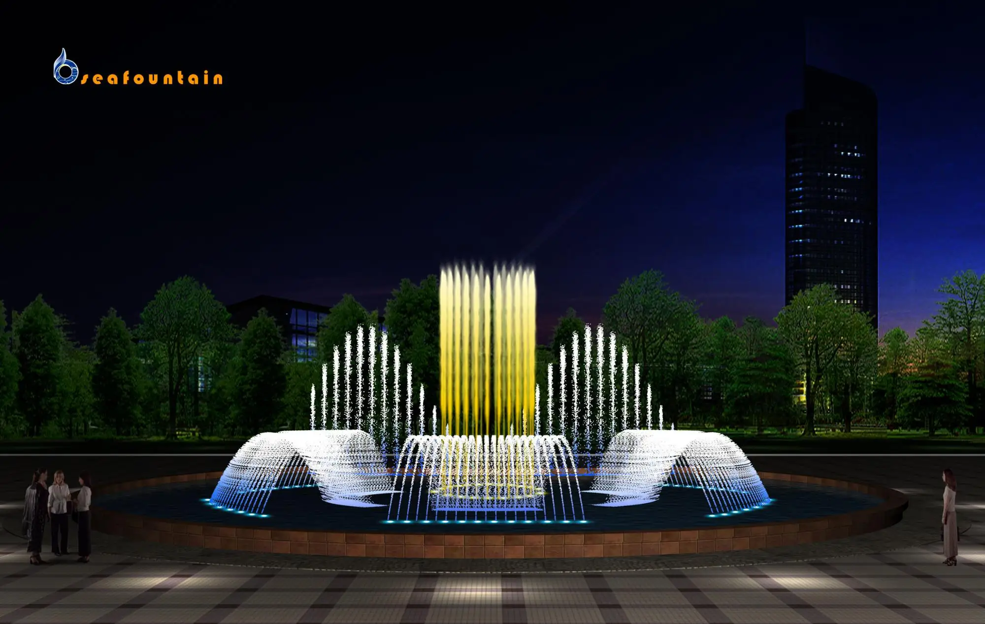 Шкаф управления музыкальным фонтаном система наружным