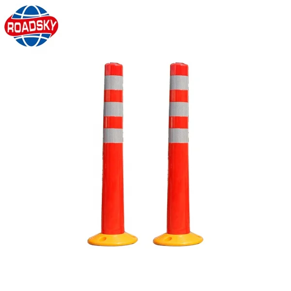 Driveway Temporary Rubber Base Channelized Cone