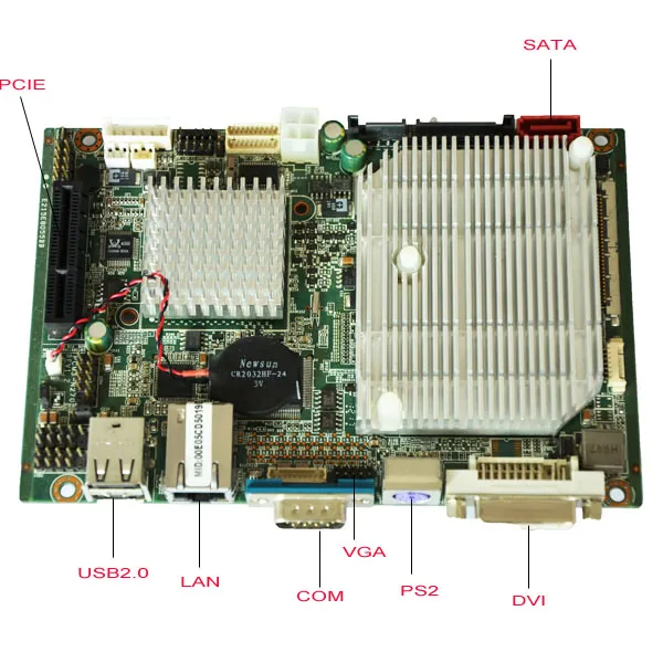 9-30V Промышленная материнская плата с PCI-E PCM3-N270