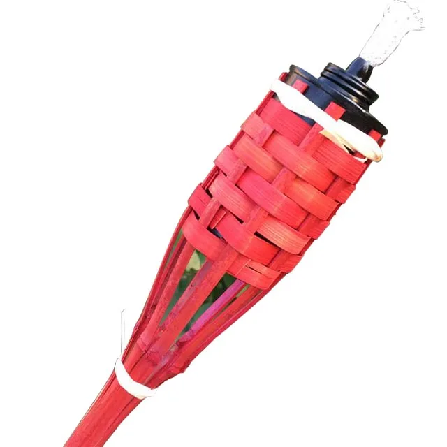 colored bamboo torch