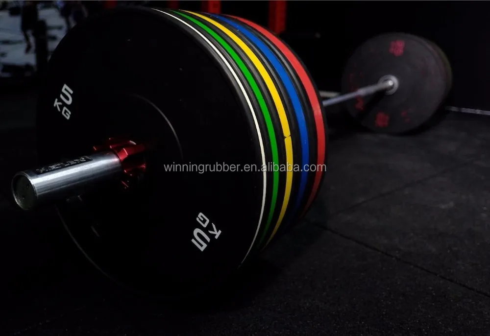 
High Quality Rubber Bumper Competition Barbell Weight Plate For Cross Fit 