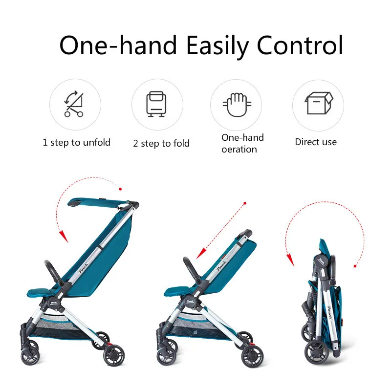 
Pouch Baby Stroller for newborn Plane Lightweight Portable Travelling Children Pushchair Folding Portable Trolley One Stroller 