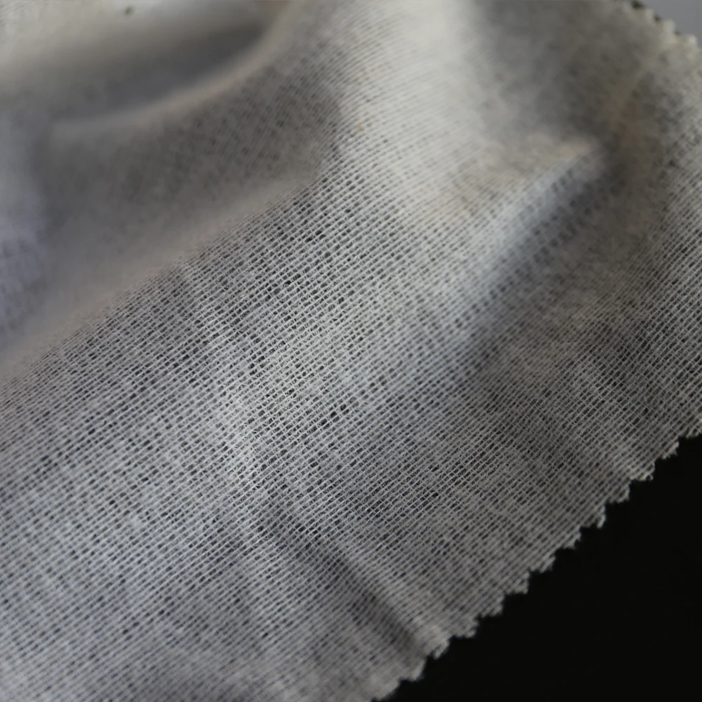 Factory Tricot Woven Warp Knitted Interlining Fusible Interlining for Shirt 40D16