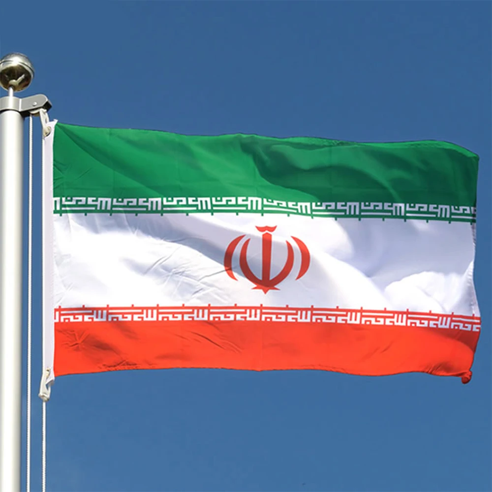 Hot Wholesale Iran National Flag 3x5 FT 90X150CM Banner- Vivid Color and UV Fade Resistant - Iran Flag Polyester