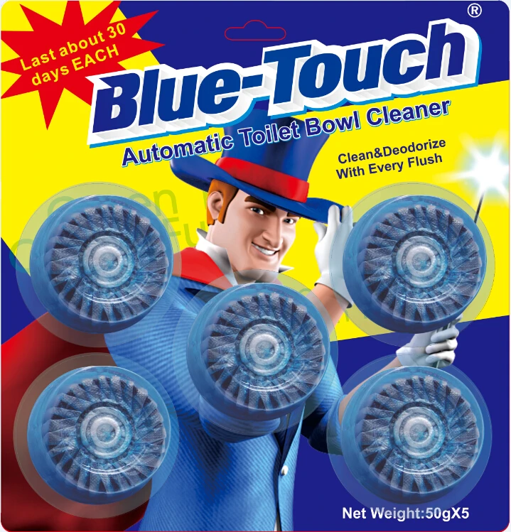 Auto Toilet Bowl Cleaner, blue bubble toilet block,WC toilet rim block
