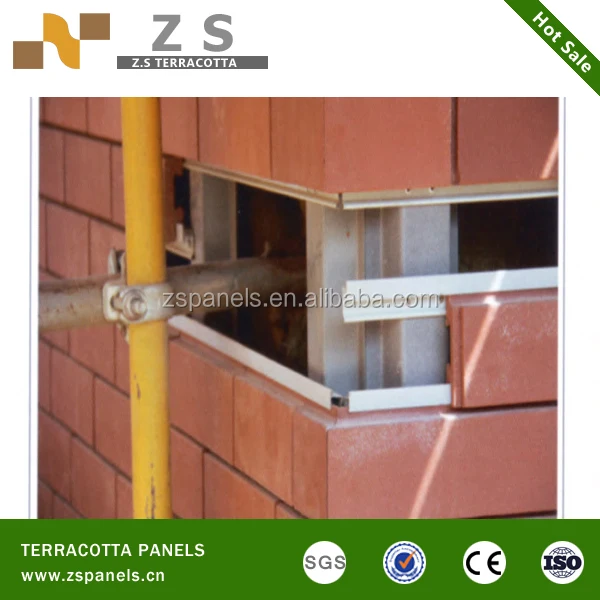 Dry hanging system fasade clinker full body split tile series,Decoration Clay material klinker facade tile, building clay tiles