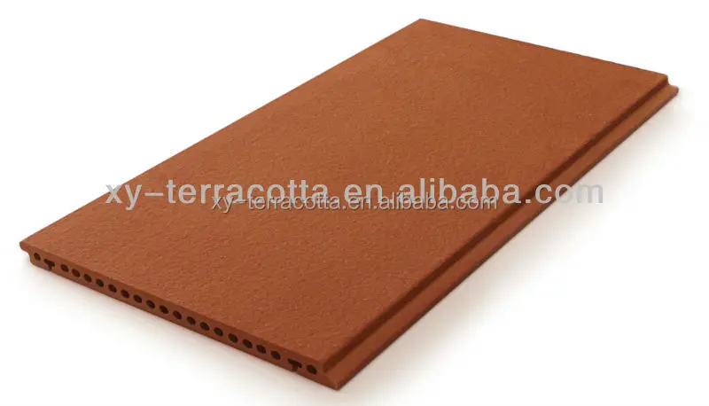 Foshan red grey yellow white terracotta facade panel for exterior curtain wall decoration cladding external facade panel