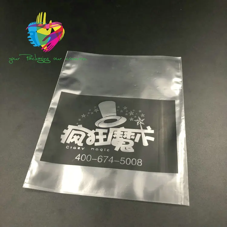 Clear Transparent T-shirt Plastic Bags OPP Poly Cellophane Bag Verpackung