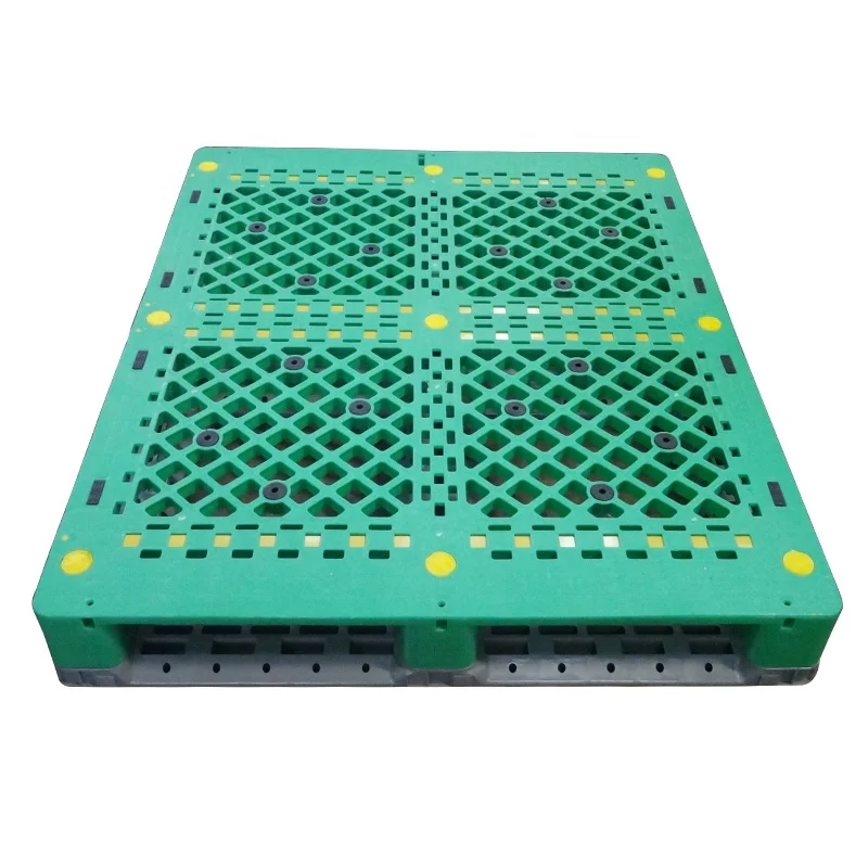1200*1000*150 Heavy Duty ChipPlastic Pallet  Racking In China  Reinforce 8 steel pipes Euro pallet