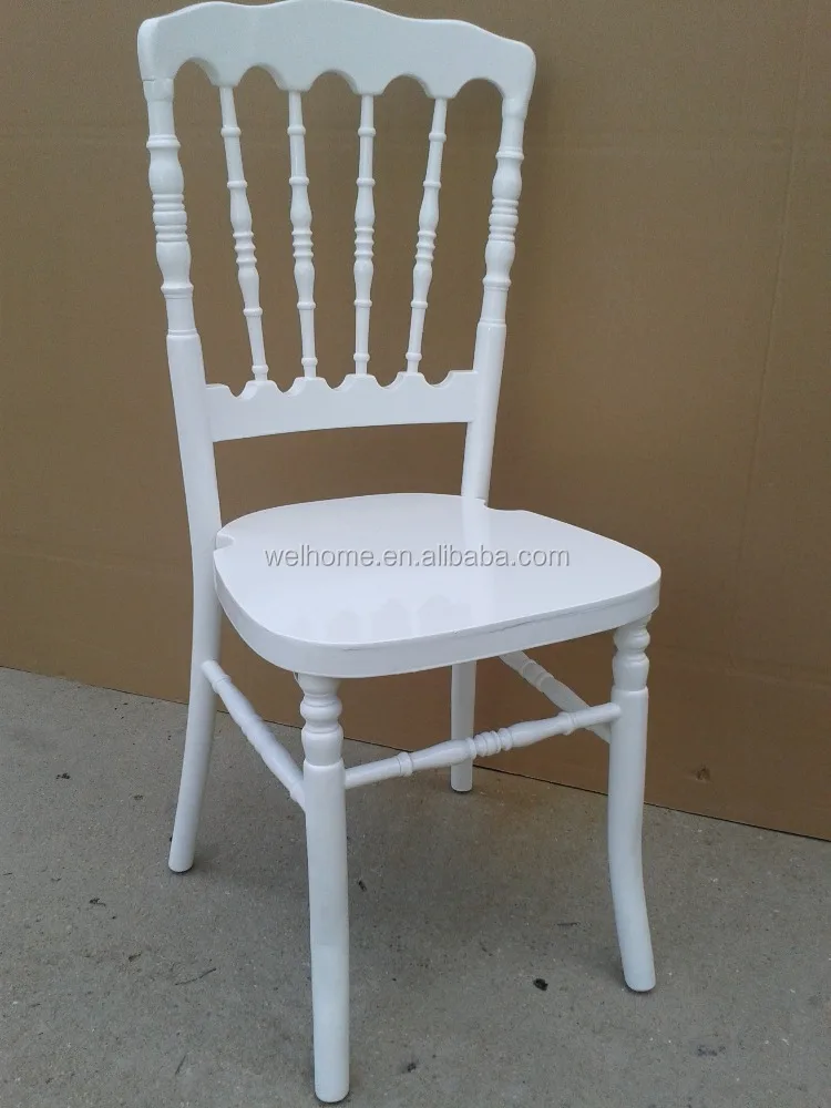 2017 hot sale gold napoleon chairs wood dining chair for weddings, events