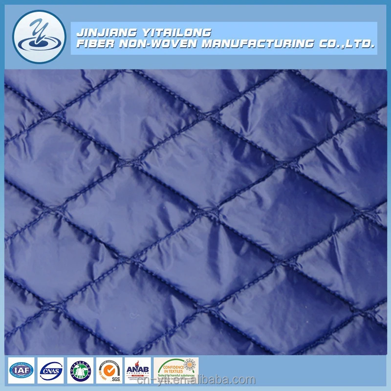 Nonwoven Polyester Fibre Batting Wadding Embroidery Quilted Fabric for Winter Down Coat