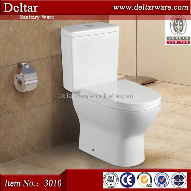 Korean standard toilet , small size water tank toilet straight back to wall