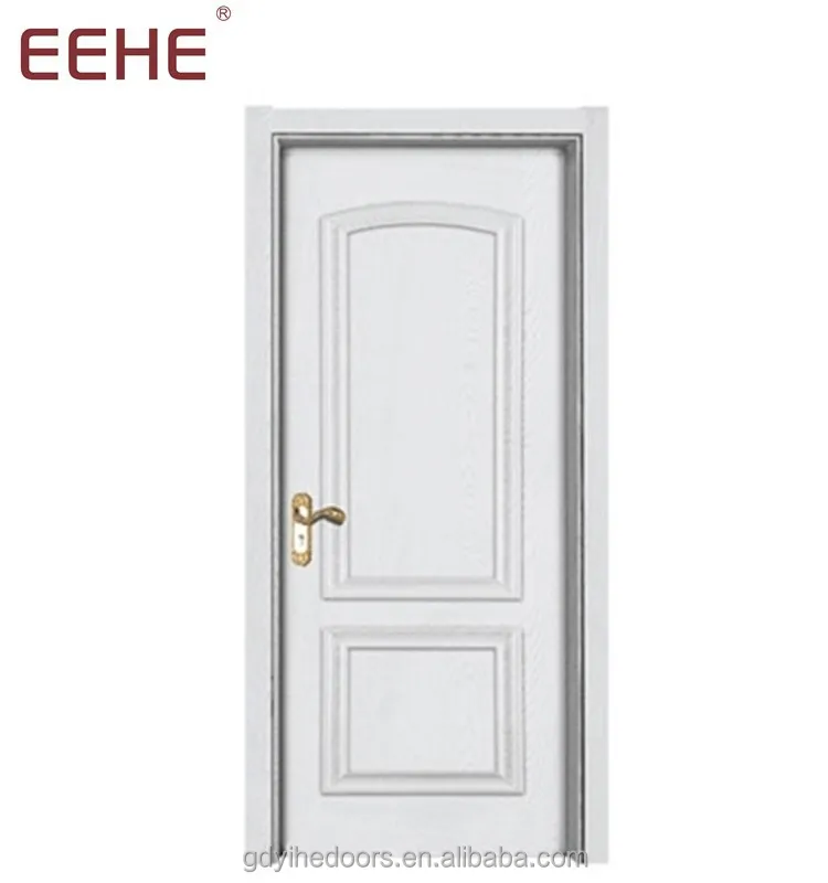 
white design wood pvc bathroom door 