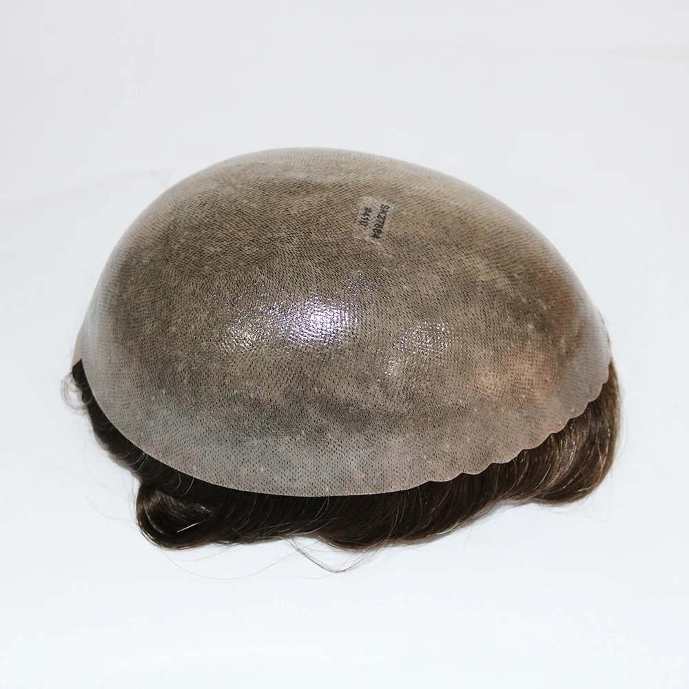 Прочная кожа натуральные волосы мужской парик индийские неповрежденные волосы чистые полиэтиленовые человеческие волосы заменяемые черные мужские парики