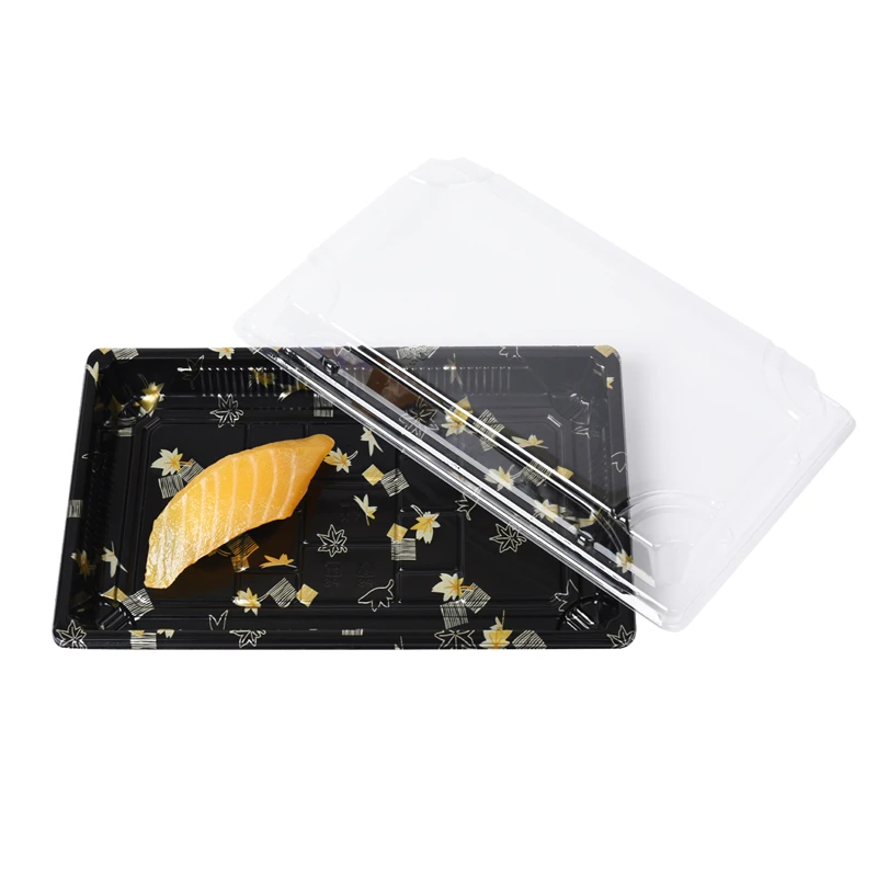 wholesale most popular disposable plastic anti-fog sushi tray container