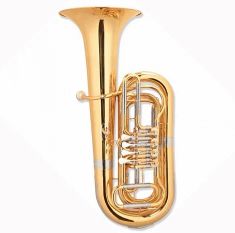 Bb Key Tuba with brasswind musical instrument