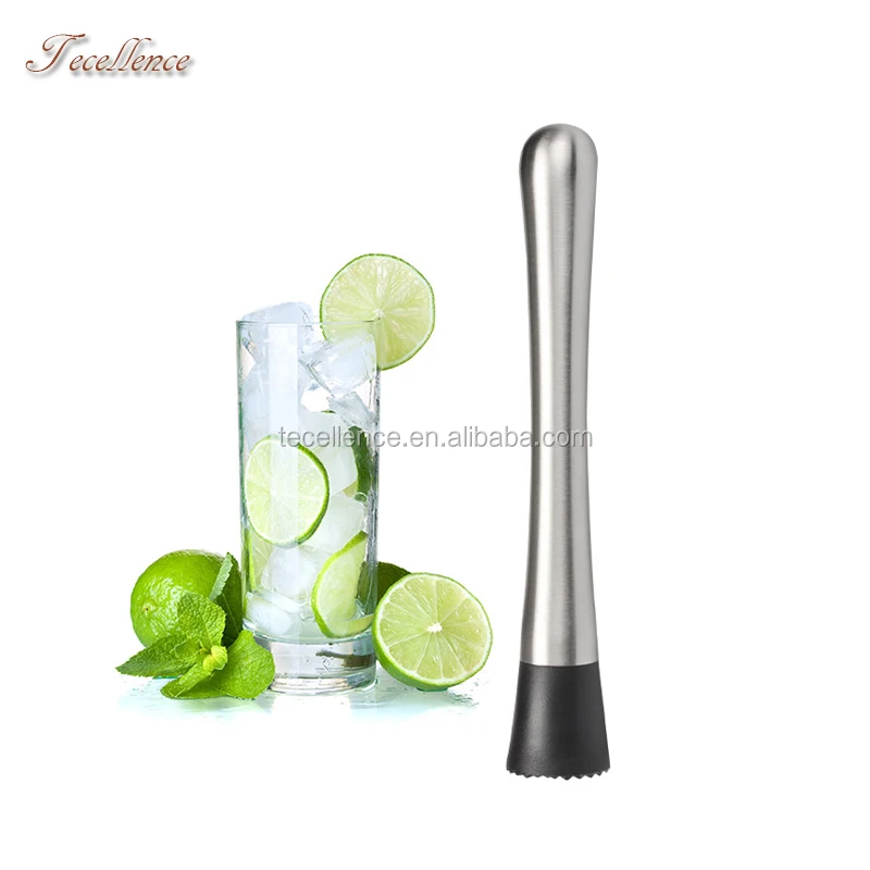 Reliable and Cheap Bar Muddler Stainless Steel Cocktail Muddler, Metal Muddler for Old Fashioned Mojito and Cocktail