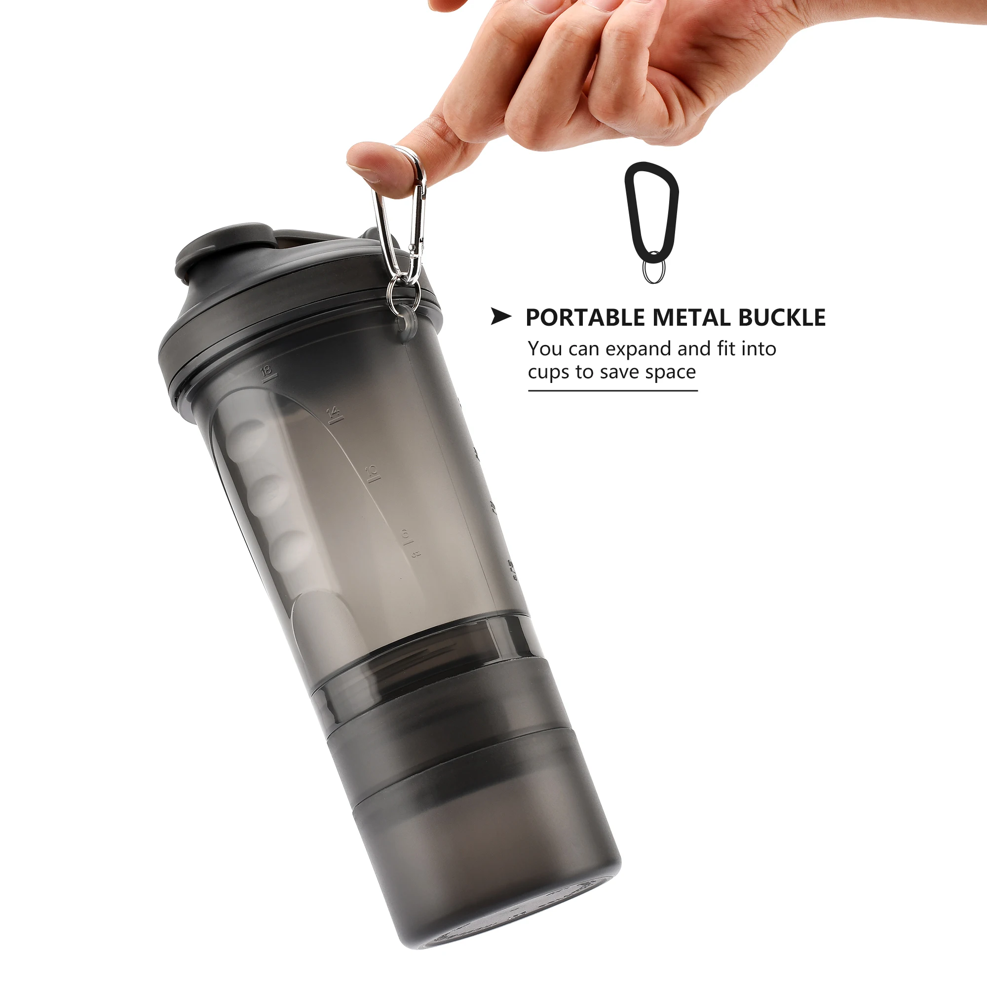 
Customized Joyshaker Plastic protein shaker bottle powder storage,Protein Shaker Cup with mixer ball wholesale 