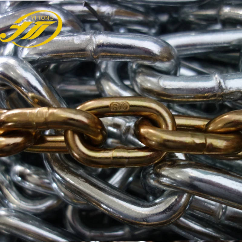 Linyi Welded NACM1990 G70 Transport Steel Chain