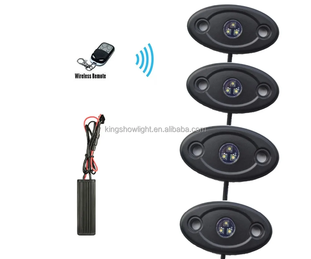 4 шт. 9 Вт Бездорожью ПРИВЕЛО Свет Рок JEEP ATV Лодка Грузовик Под Свечение Тела Яркий один цвет